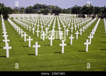 Karthago, Tunesien. Amerikanische Weltkrieg Friedhof. Stockfoto