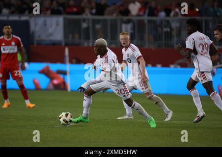 Toronto, ON, Kanada, 15. Juni 2024, d. Flores #20 in Aktion beim Major League Soccer Spiel zwischen Toronto FC und Chicago Fire im BMO Field. Stockfoto