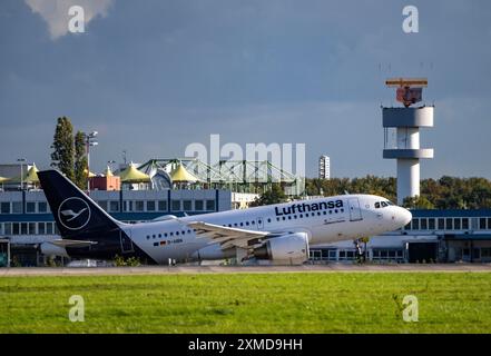 Lufthansa, Airbus A319-100, D-AIBN, am Start am Flughafen Düsseldorf Stockfoto