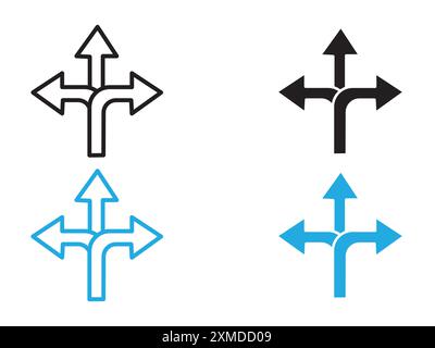 Flexibilität Symbol Vektorlinie Logomarke oder Symbolsatz Kollektion Umrissstil Stock Vektor