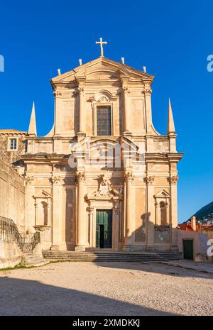 Kirche des heiligen Ignatius von Loyola in Dubrovnik, Kroatien Stockfoto