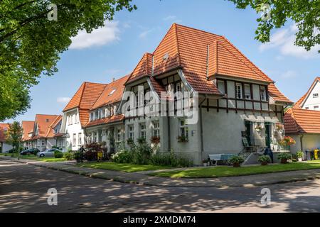 Arbeiterwohnheim Gartenstadt Welheim in Bottrop Stockfoto