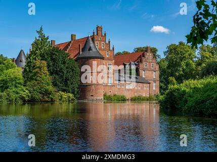 Der Schlosspark in Herten, das Wasserschloss in Herten, Nordrhein-Westfalen Stockfoto