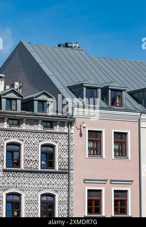 24. Juli 2024 Lublin Polen. Foto von der Reise. Stadtarchitektur Stockfoto