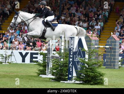 Juli 2024 Agria Royal International Horse Show. Hickstead Showground UK. Der Queen Elizabeth II Cup. Quelle: Leo Mason ALAMY Live & Sport. Stockfoto