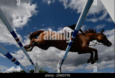 Juli 2024 Agria Royal International Horse Show. Hickstead Showground UK. Der Queen Elizabeth II Cup. Quelle: Leo Mason ALAMY Live & Sport. Stockfoto