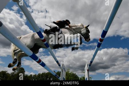 Juli 2024 Agria Royal International Horse Show. Hickstead Showground UK. Der Queen Elizabeth II Cup. Quelle: Leo Mason ALAMY Live & Sport. Stockfoto