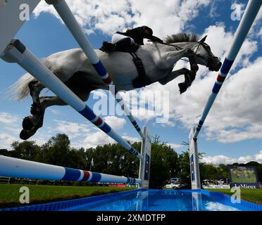 Juli 2024 Agria Royal International Horse Show. Hickstead Showground UK. Der Queen Elizabeth II Cup. Quelle: Leo Mason ALAMY Live & Sport. Stockfoto