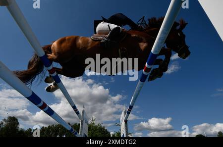 Juli 2024 Agria Royal International Horse Show. Hickstead Showground UK. Der Queen Elizabeth II Cup. Quelle: Leo Mason ALAMY Live & Sport. Stockfoto