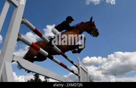 Juli 2024 Agria Royal International Horse Show. Hickstead Showground UK. Der Queen Elizabeth II Cup. Quelle: Leo Mason ALAMY Live & Sport. Stockfoto