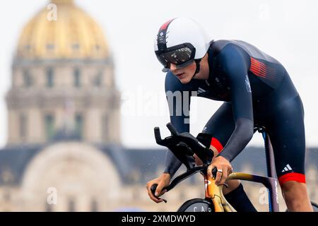 Paris, Frankreich. Juli 2024. Josh Tarling aus Großbritannien tritt am 27. Juli 2024 bei den Olympischen Spielen in Paris an. Quelle: Ondrej Deml/CTK Photo/Alamy Live News Stockfoto