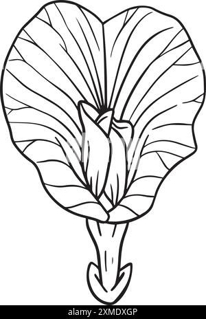 Rosidy Loved Lineart Mit Blumenmuster 11 Stock Vektor