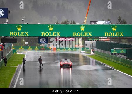 Stavelot, Belgique. Juli 2024. Regen, Pluie, Illustration während der 10. Runde der FIA Formel-2-Meisterschaft 2024 vom 26. Bis 28. Juli 2024 auf dem Circuit de Spa-Francorchamps, in Stavelot, Belgien - Foto Diederik van der Laan/Dutch Photo Agency/DPPI Credit: DPPI Media/Alamy Live News Stockfoto