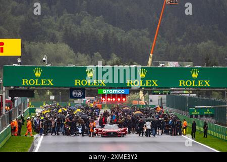 Stavelot, Belgique. Juli 2024. Startaufstellung, Startaufstellung, während der 10. Runde der FIA Formel-2-Meisterschaft 2024 vom 26. Bis 28. Juli 2024 auf dem Circuit de Spa-Francorchamps in Stavelot, Belgien - Foto Diederik van der Laan/Dutch Photo Agency/DPPI Credit: DPPI Media/Alamy Live News Stockfoto