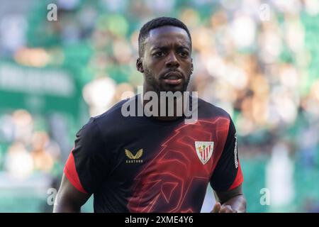 Juli 2024. Lissabon, Portugal. Athletic Bilbaos Stürmer aus Spanien Inaki Williams (9) in Aktion während des Freundschaftsspiels zwischen Sporting CP gegen Athletic Credit: Alexandre de Sousa/Alamy Live News Stockfoto