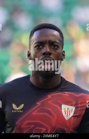 Juli 2024. Lissabon, Portugal. Athletic Bilbaos Stürmer aus Spanien Inaki Williams (9) in Aktion während des Freundschaftsspiels zwischen Sporting CP gegen Athletic Credit: Alexandre de Sousa/Alamy Live News Stockfoto