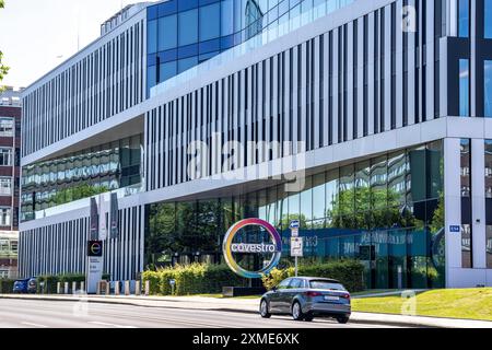 Hauptsitz der Covestro AG in Leverkusen, Chempark, Nordrhein-Westfalen Stockfoto