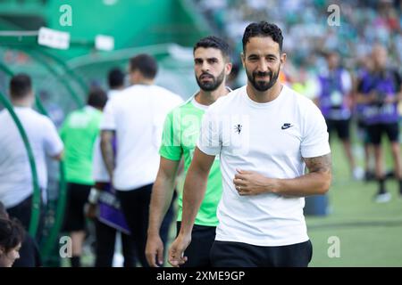 Juli 2024. Lissabon, Portugal. Sporting Trainer aus Portugal Ruben Amorim in Aktion während des Freundschaftsspiels zwischen Sporting CP und Athletic Credit: Alexandre de Sousa/Alamy Live News Stockfoto