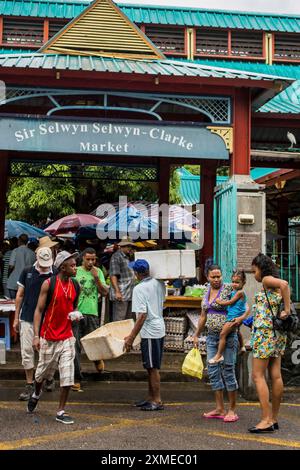 Sir Selwyn Selwyn, Clarke Market, Victoria, Mahe, Republik Seychellen, Indischer Ozean Stockfoto