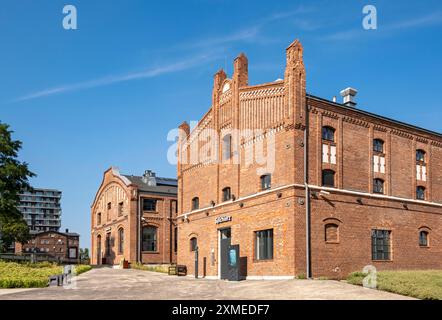 Restaurierte historische Backsteingebäude im Schlesischen Museum in Kattowitz, Polen Stockfoto