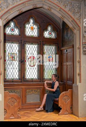 Kathrin im Festsaal Schloss Rothestein Bad Sooden-Allendorf Deutschland Stockfoto