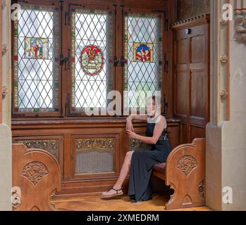 Kathrin im Festsaal Schloss Rothestein Bad Sooden-Allendorf Deutschland Stockfoto