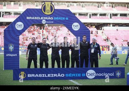 Recife, Brasilien. Juli 2024. PE - RECIFE - 07/27/2024 - BRASILEIRO B 2024, SPORT x PONTE PRETA - Schiedsrichter des Spiels zwischen Sport und Ponte Preta für die brasilianische Meisterschaft der B 2024. Foto: Marlon Costa/AGIF (Foto: Marlon Costa/AGIF/SIPA USA) Credit: SIPA USA/Alamy Live News Stockfoto