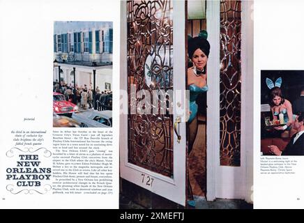 Vintage-Playboy-Magazin, März 1962, Anzeige, USA Stockfoto