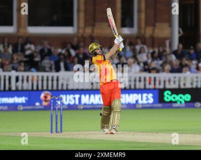 London, Großbritannien. Juli 2024. London, England, 27. Juli 2024: Benny Howell (13 Birmingham Phoenix) während des Hundred Group Stage Spiels zwischen London Spirit Men und Birmingham Phoenix Men auf dem Lord's Cricket Ground in London. (Jay Patel/SPP) Credit: SPP Sport Press Photo. /Alamy Live News Stockfoto