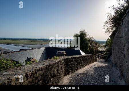 Les Rempars, St. Michaels Berg, Normandie, Frankreich Stockfoto