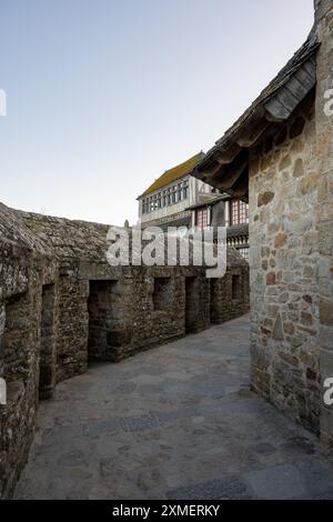 Les Rempars, St. Michaels Berg, Normandie, Frankreich Stockfoto