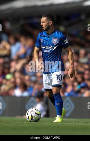 Ipswich, Großbritannien. Juli 2024. Ipswich Town Stürmer Conor Chaplin (10) während des Ipswich Town gegen Fortuna Düsseldorf Vorsaison-Freundschaftsspiels in Portman Road, Ipswich, Großbritannien am 27. Juli 2024 Credit: Every Second Media/Alamy Live News Stockfoto