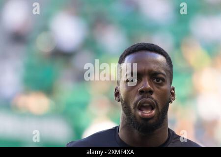 Juli 2024. Lissabon, Portugal. Inaki Williams (9), der Stürmer von Athletic Bilbao aus Spanien, in Aktion während des Freundschaftsspiels zwischen Sporting CP und Athletic Bilbao Credit: Alexandre de Sousa/Alamy Live News Stockfoto