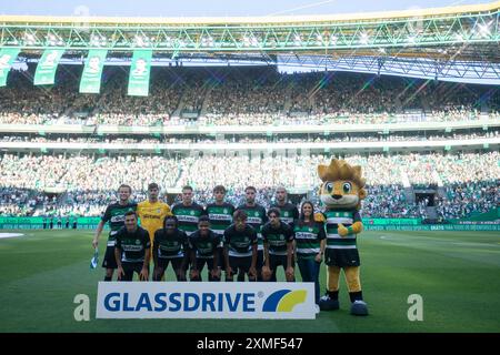 Juli 2024. Lissabon, Portugal. Sportstartteam für das Freundschaftsspiel zwischen Sporting CP und Athletic Bilbao Credit: Alexandre de Sousa/Alamy Live News Stockfoto