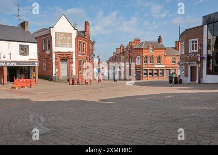 Verlassene Straße in Ilkeston, Derbyshire, Großbritannien Stockfoto