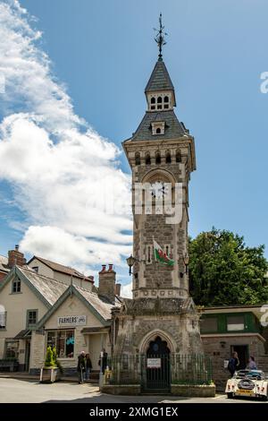 Clock Tower, Hay-on-Wye, Powys, Wales Stockfoto