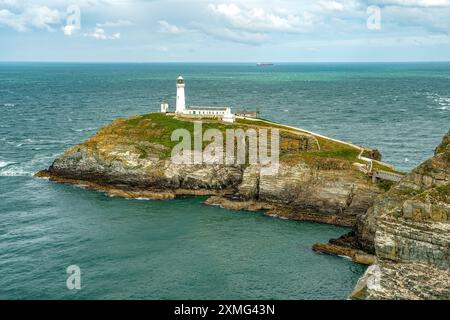 South Stack Lighthouse, Holy Island, Anglesey, Wales Stockfoto