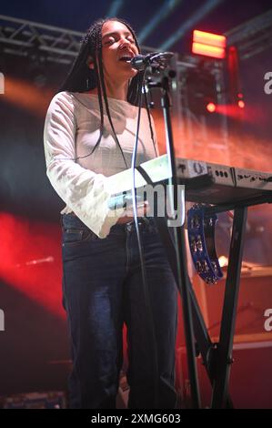 27. Juli 2024, Sheffield, South Yorkshire, U. K: Auftritt beim Tramlines Festival 2024, Sheffield, Großbritannien (Credit Image: © Robin Burns/ZUMA Press Wire) NUR REDAKTIONELLE VERWENDUNG! Nicht für kommerzielle ZWECKE! Stockfoto