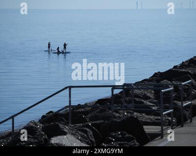 Sheerness, Kent, Großbritannien. Juli 2024. Wetter in Großbritannien: Sonnig in Sheerness, Kent. Quelle: James Bell/Alamy Live News Stockfoto