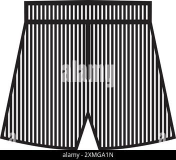 Shorts mit Icon und Illustrationselementen Stock Vektor
