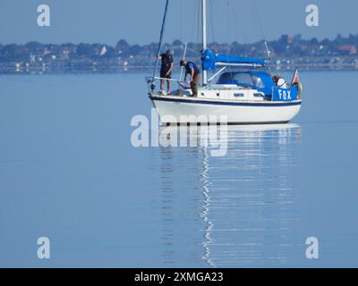 Sheerness, Kent, Großbritannien. Juli 2024. Wetter in Großbritannien: Sonnig in Sheerness, Kent. Quelle: James Bell/Alamy Live News Stockfoto