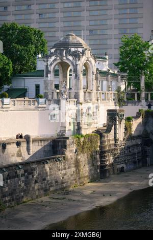 Wien, Österreich - Stadtpark-Bahnhofspavillon von Otto Wagner Stockfoto