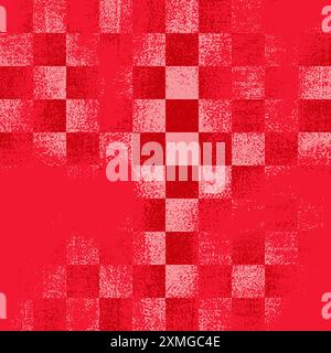 Strukturiertes Nahtloses Schachmuster. Vintage-Vektor-Illustration Stock Vektor