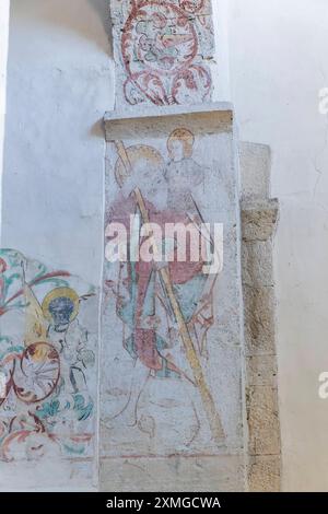 Kloster Bursfelde Benediktiner Kloster Bursfeld an der Weser bei Hannoversch Münden. Das Kloster Bursfelde ist eine ehemalige Benediktinerabtei in Bursfelde, einem Stadtteil von Hann. Münden im Landkreis Göttingen, Niedersachsen. Klosterkirche und Klostergut von etwa 300 Hektar Größe gehören zu dem von der Klosterkammer Hannover verwalteten Allgemeinen Hannoverschen Klosterfonds. Hann. Münden Niedersachsen Deutschland *** Benediktinerkloster Bursfelde an der Weser bei Hannoversch Münden das Kloster Bursfelde ist eine ehemalige Benediktinerkloster in Bursfelde, einem Stadtteil von Hann Münd Stockfoto