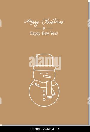 Weihnachtsgrußkarte 3 Stock Vektor