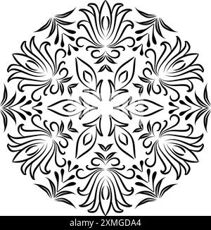 Floral Mandala Vektor Art 20 Stock Vektor
