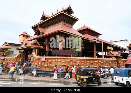 Pazhavangadi Sree Maha Ganapathi Tempel in Thiruvananthapuram, Kerala, Indien Stockfoto