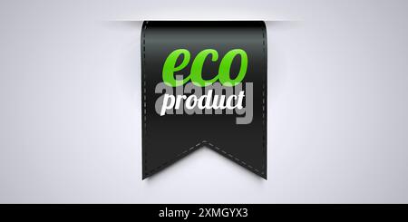 Etikett für natürliche und biologische Produkte. Emblem Für Gesunde Lebensmittel. Abzeichen für Bio-Lebensmittel. Vektorabbildung Stock Vektor