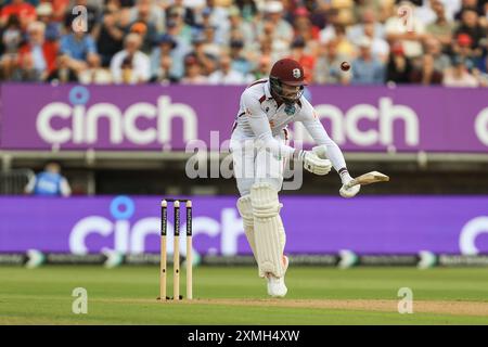 Stellen Sie sich John Hobson vor, Cricket, 3. Rothesay Test Match, Day 1, England V West Indies, Edgbaston Cricket Ground, Birmingham, England. Stockfoto