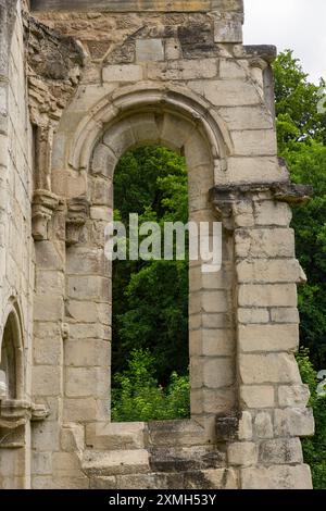 Kloster Walkenried das Kloster Walkenried ist eine ehemalige Zisterzienserabtei in Walkenried, gelegen am Südrand des Harzes nahe dem Dreiländereck Niedersachsen Sachsen-Anhalt Thüringen. Der Gebäudekomplex umfasst die Ruine der Klosterkirche sowie das größtenteils erhaltene gotische Klausurgebäude. Dieses wurde 2006 zum Zisterziensermuseum Kloster Walkenried ausgebaut. Seit 2010 gehört die Klosteranlage als Teil der Stätte Bergwerk Rammelsberg, Altstadt von Goslar und Oberharzer Wasserwirtschaft zum UNESCO-Weltkulturerbe. Walkenried Niedersachsen Deutschland *** Walkenried Kloster Walkenrie Stockfoto